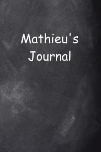 Mathieu Personalized Name Journal Custom Name Gift Idea Mathieu