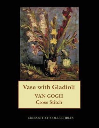 Vase with Gladioli: Van Gogh cross stitch pattern