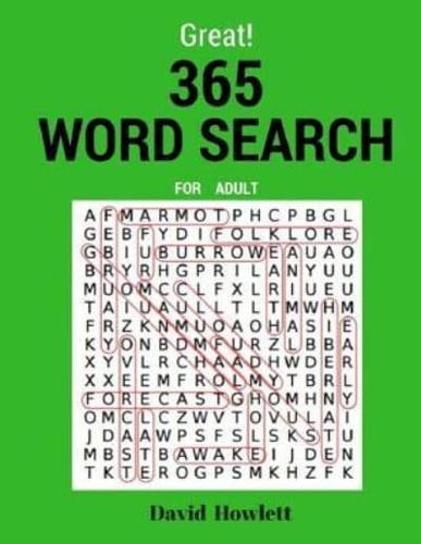 Great! 365 Word Search For Adult