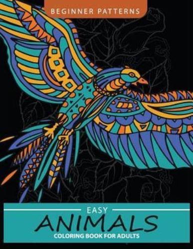 Easy Animals Coloring Book