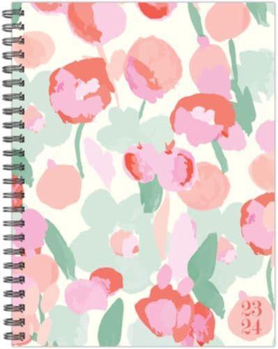 Painted Blossoms Academic 2023-24 6.5 X 8.5 Softcover Weekly Planner