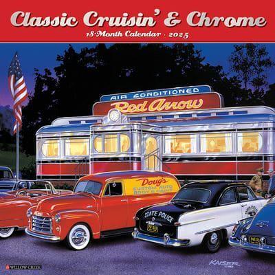2025 Classic Cruisin' & Chrome Wall Calendar
