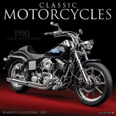 2025 Classic Motorcycles Wall Calendar