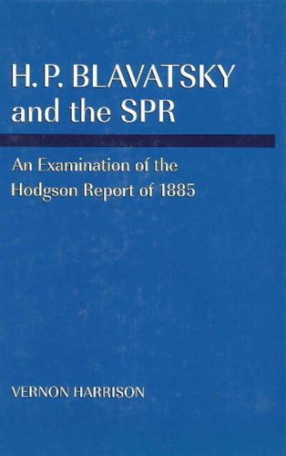 H.P. Blavatsky and the SPR