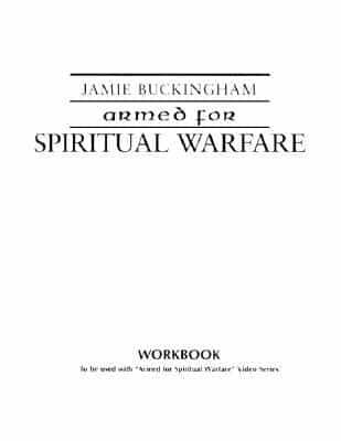 Armed for Spiritual Warfare