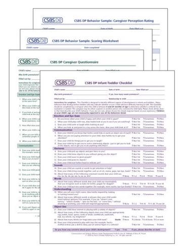 CSBS DP™ Record Forms