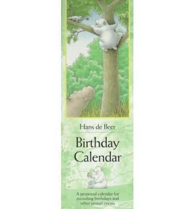 Hans De Beer Birthday Calendar