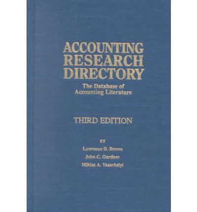 Accounting Research Directory
