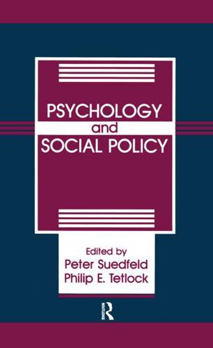 Psychology and Social Policy