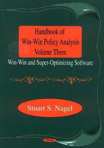 Handbook of Win-Win Policy Analysis, Volume 3