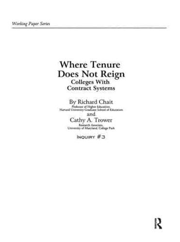 Where Tenure Does Not Reign