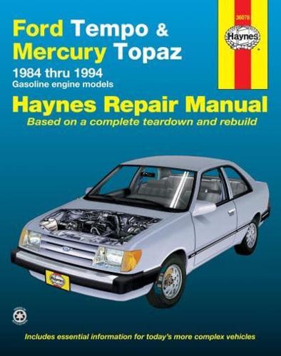 Ford Tempo & Mercury Topaz All 2WD Petrol (1984-1994) Haynes Repair Manual (USA)