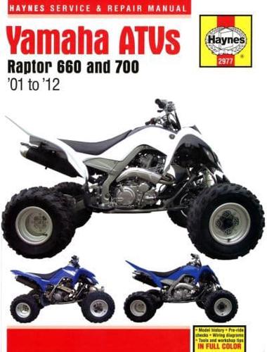 Yamaha Raptor 660 & 770 ATVs Service and Repair Manual