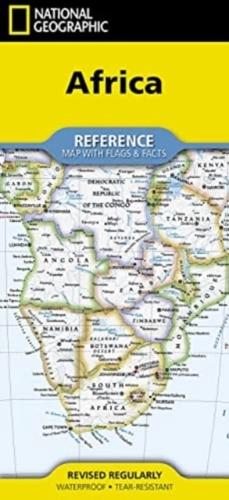 National Geographic Africa Map (Folded With Flags and Facts)