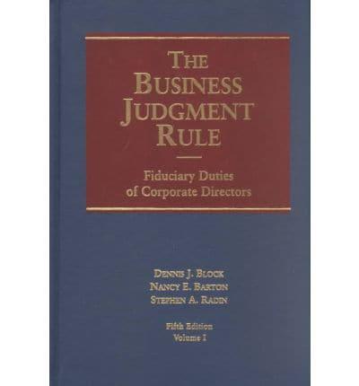 The Business Judgment Rule