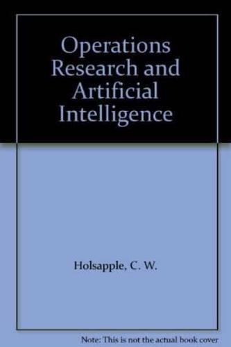 Operations Research and Artificial Intelligence