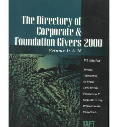 The Directory of Corporate & Foundation Givers 2000