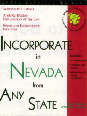 Incorporate in Nevada from Any State