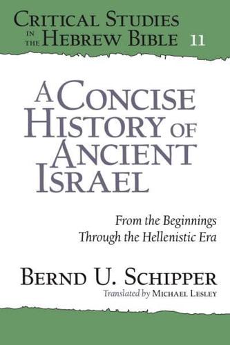 A Concise History of Ancient Israel