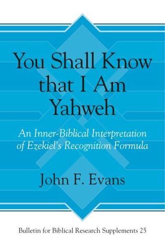 You Shall Know That I Am Yahweh