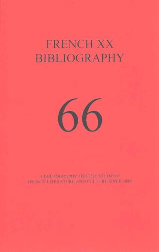 French XX Bibliography, Issue 66