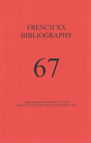 French XX Bibliography. Issue 67