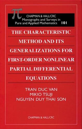 The Characteristic Method and Its Generalizations for First-Order Nonlinear Partial Differential Equations