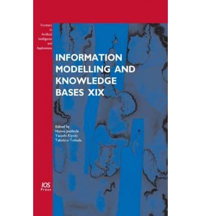 Information Modelling and Knowledge Bases XIX