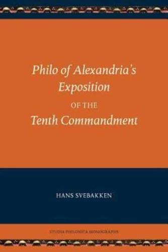 Philo of Alexandria's Exposition of the Tenth Commandment