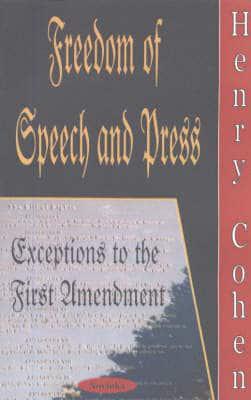 Freedom of Speech and Press