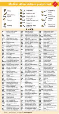 Medical Abbreviations Pocketcard Set