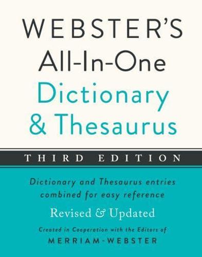 Webster's All-in-One Dictionary and Thesaurus, Third Edition