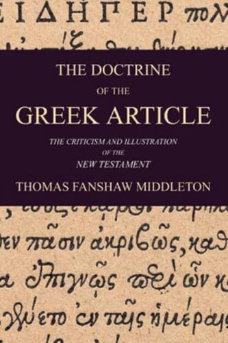 The Doctrine of the Greek Article