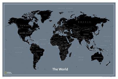 World Modern Wall Map [Tubed]