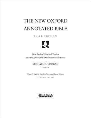 The New Oxford Annotated Bible, Third Edition, Loose-Leaf