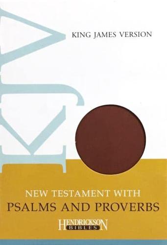 KJV New Testament With Psalms and Proverbs, Flexisoft (Imitation Leather, Espresso)