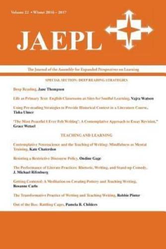 JAEPL: The Journal of the Assembly for Expanded Perspectives on Learning (Vol. 22, 2016-2017)