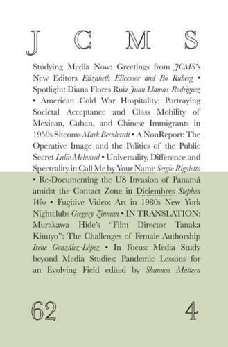 Journal of Cinema and Media Studies, Vol. 62, No. 4