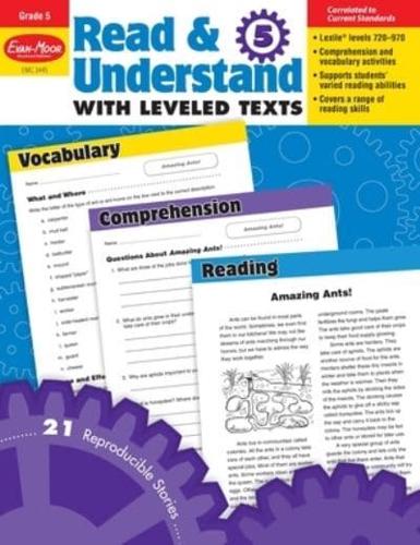 Read and Understand With Leveled Texts, Grade 5 Teacher Resource