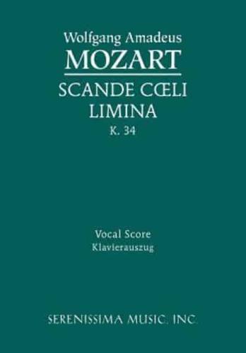 Scande coeli limina, K.34: Vocal score
