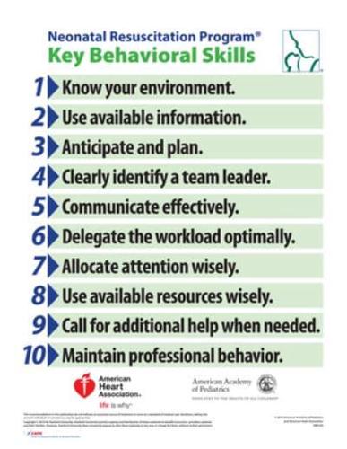 NRP Behavioral Skills Poster
