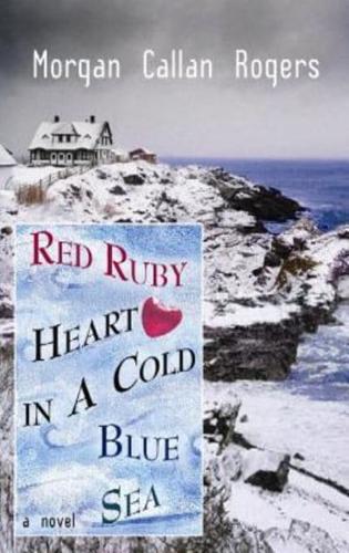 Red Ruby Heart in a Cold Blue Sea