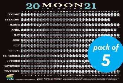 2021 Moon Calendar Card (5 Pack)