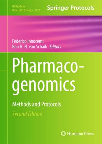Pharmacogenomics : Methods and Protocols