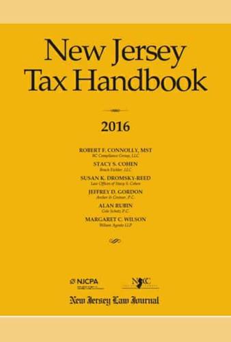 New Jersey Tax Handbook 2016
