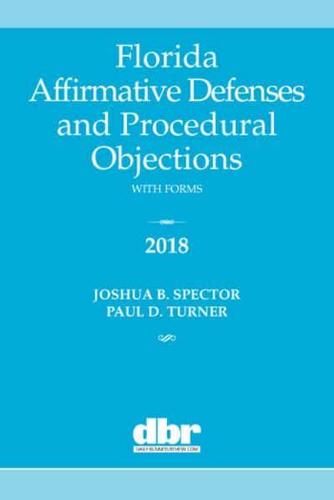 Florida Affirmative Defenses and Procedural Objections 2018