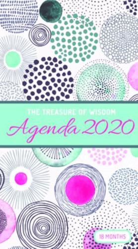 The Treasure of Wisdom - 2020 Pocket Planner - Pink and Tiffany Geometric Circles