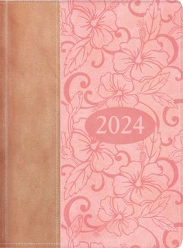 2024 Agenda Ejecutiva - Tesoros De Sabiduría - Beige Y Rosa