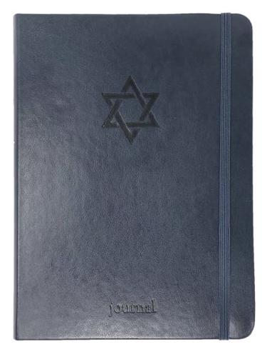 The Star of David Essential Journal (Navy LeatherLuxe¬)