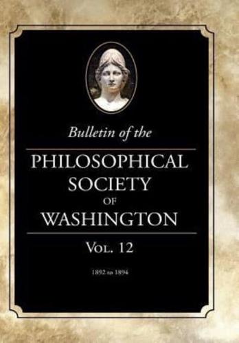 Bulletin of the Philosophical Society of Washington